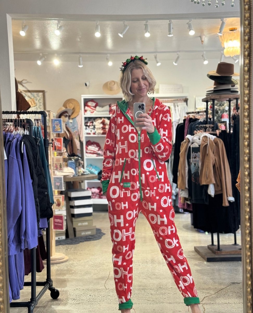 Red HoHoHo Christmas Jumpsuit - miamidrugpossession