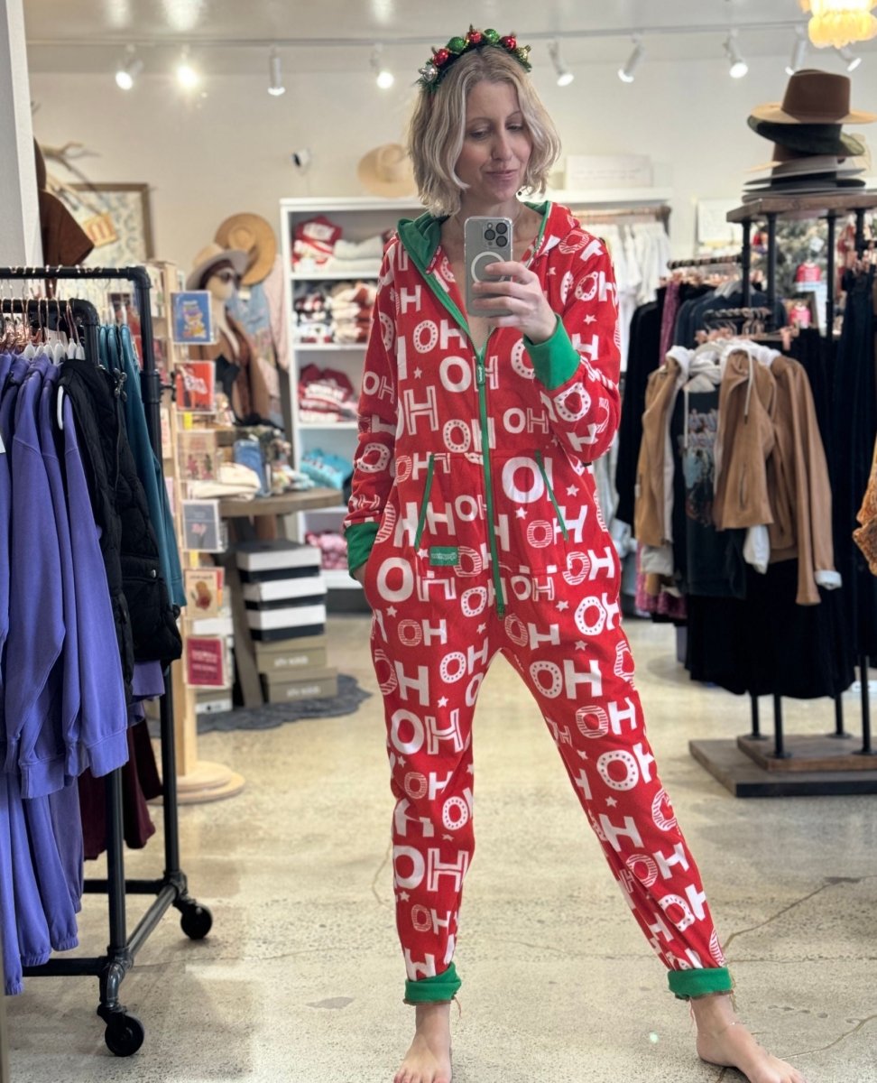 Red HoHoHo Christmas Jumpsuit - miamidrugpossession