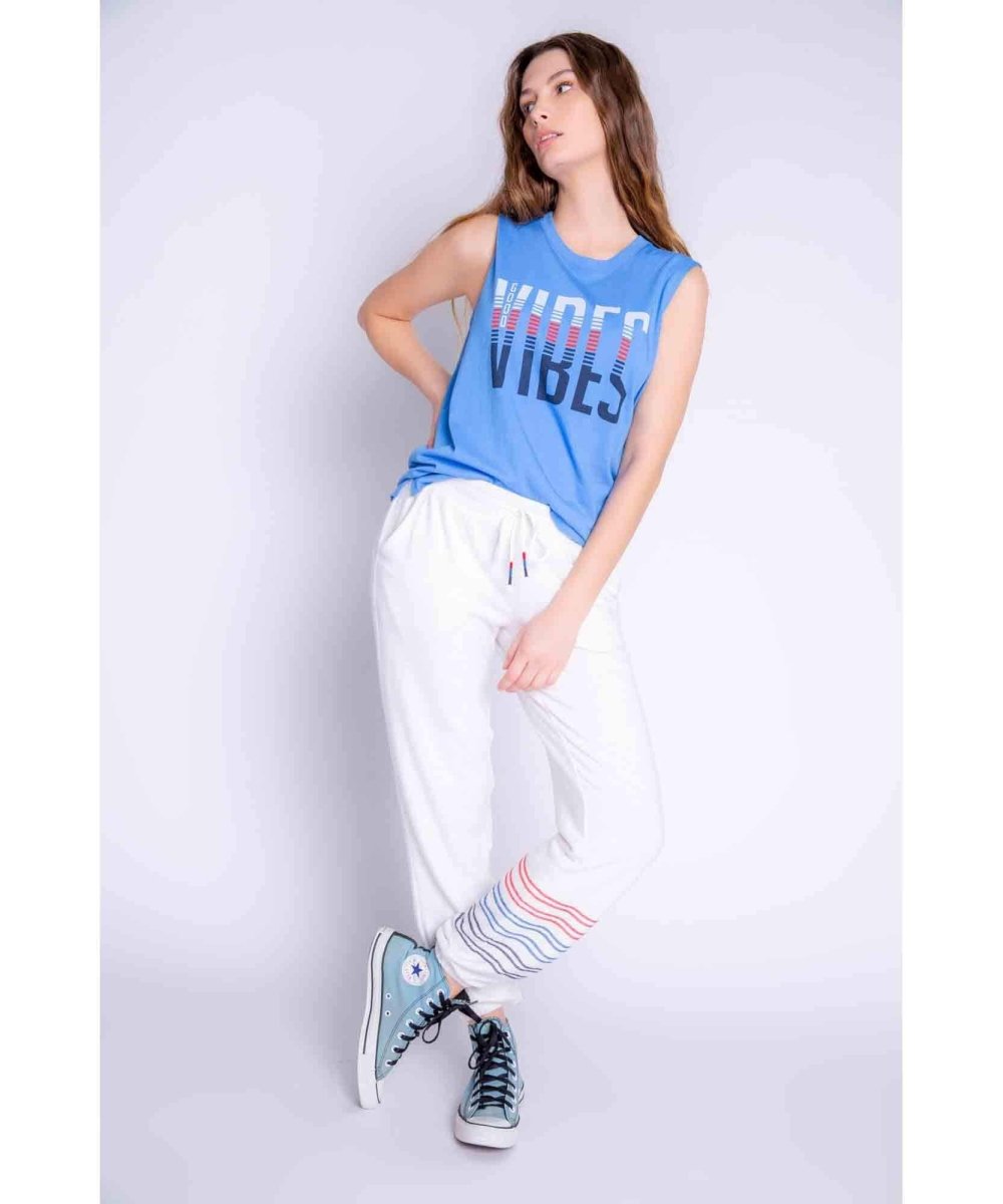 Red White Blue Stripe Jogger Pant - clearpathherbicide