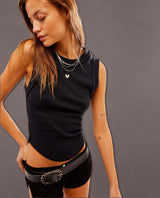 Restock of Kate Short Sleeve Tee Black - miamidrugpossession