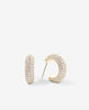 Restock of Unstoppable Pave Hoop Earrings 14k Gold - clearpathherbicide