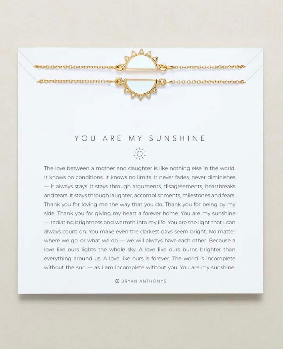 Restock of You Are My Sunshine Gold Necklace Set x 2 - miamidrugpossession