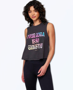 Restocked Aura Is So Gangster Crop Tank - clearpathherbicide