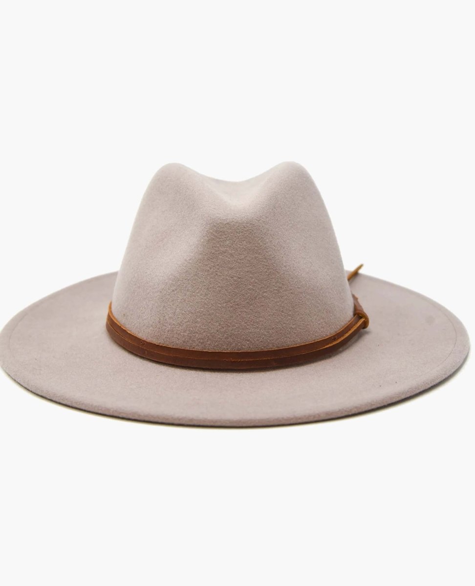 Restocked Billie Felt Fedora Taupe - miamidrugpossession