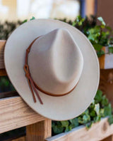 Restocked Billie Felt Fedora Taupe - miamidrugpossession