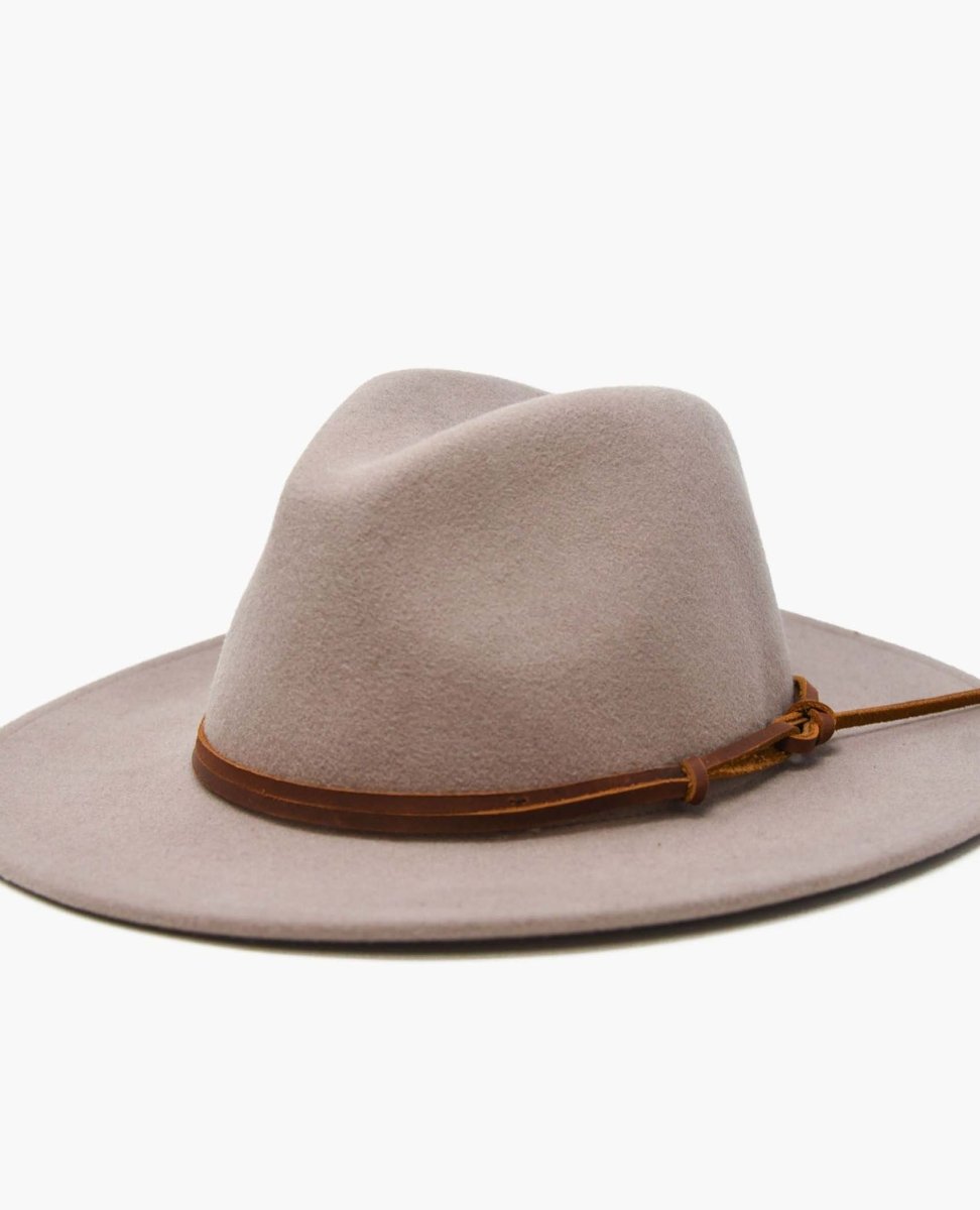 Restocked Billie Felt Fedora Taupe - miamidrugpossession