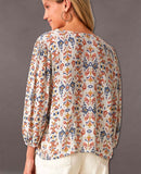 Restocked Bohemian Tie Front Blouse - miamidrugpossession