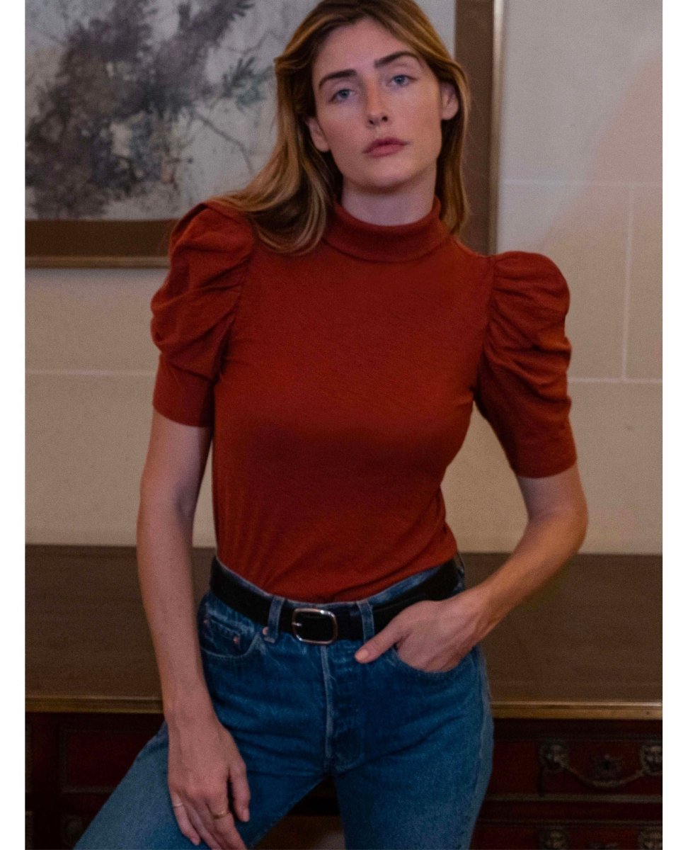 Restocked Dawn Femme Turtleneck Red Clay - miamidrugpossession