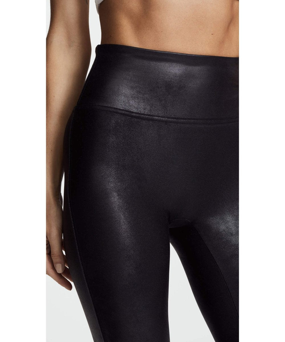 Restocked Faux Leather Legging, Black - miamidrugpossession