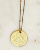 Restocked Hammered Coin Necklace Gold - clearpathherbicide