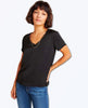 Restocked June V Neck Tee Black - miamidrugpossession