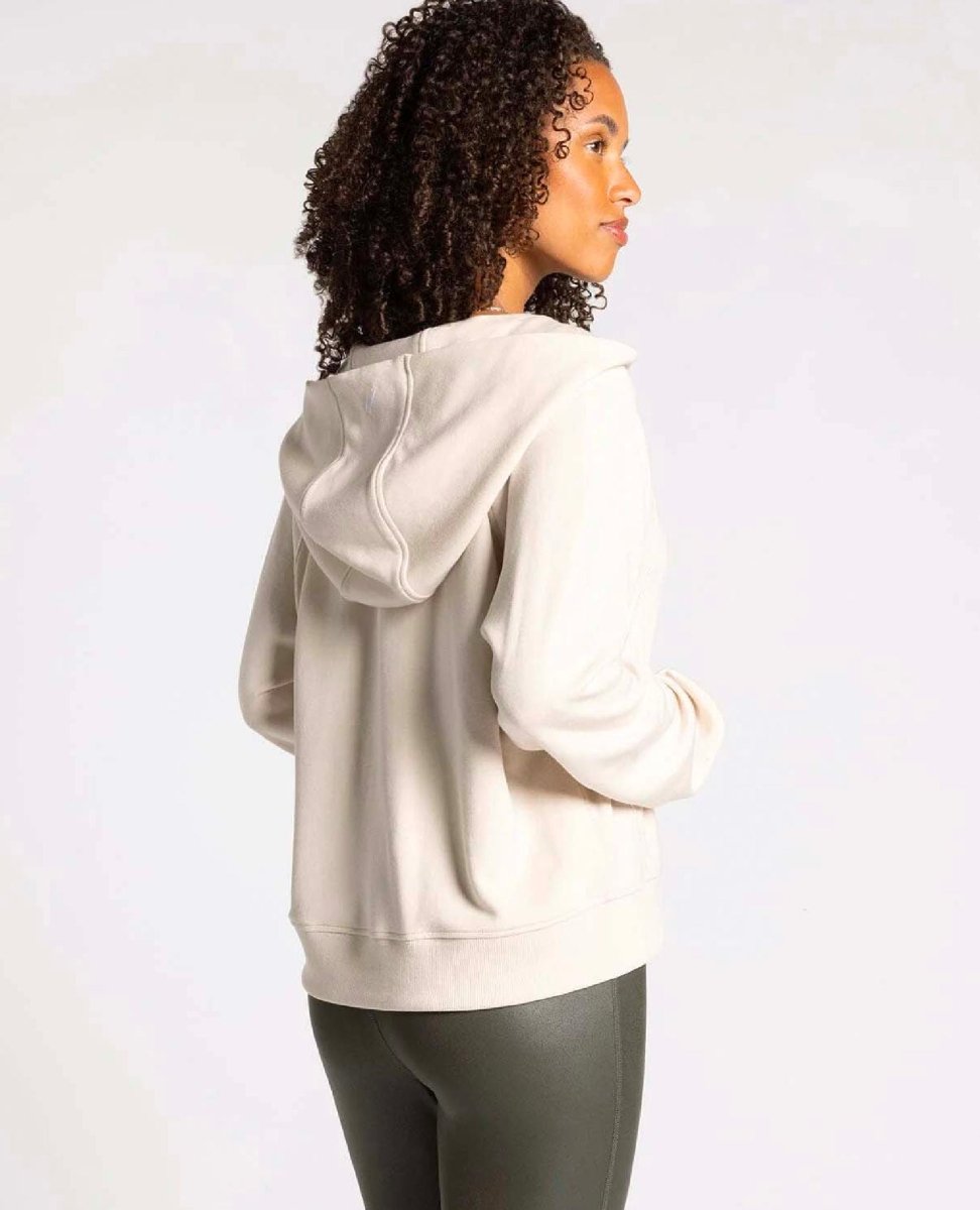 Restocked Lella Hoodie Half Zip Dove - miamidrugpossession