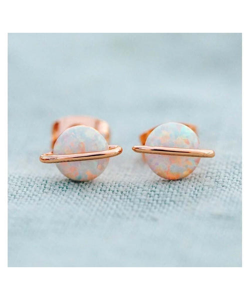 Restocked Opal Saturn Stud Earring - miamidrugpossession