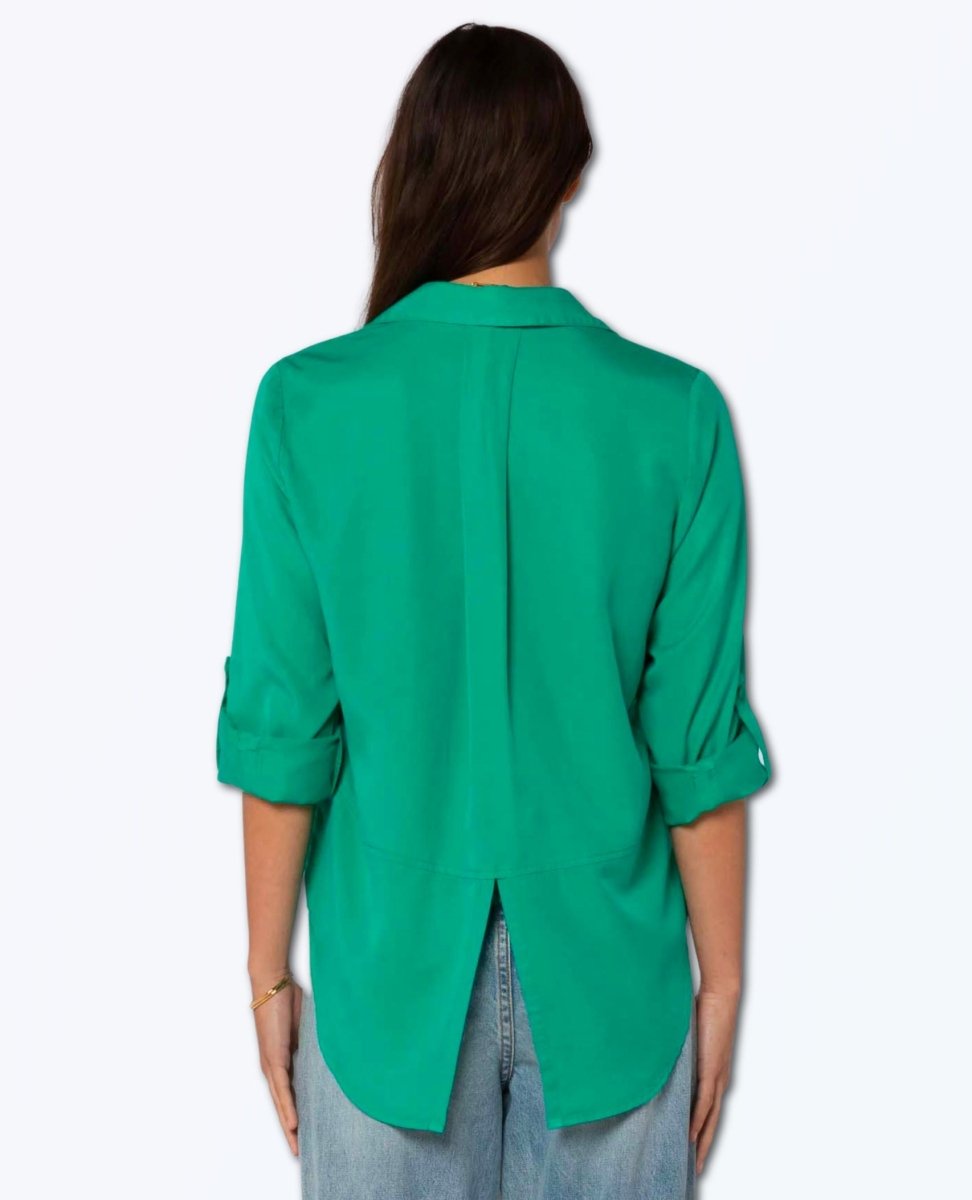 Restocked Riley Perfect Roll Shirt Spring Green - miamidrugpossession