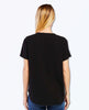 Restocked V - Neck Short Sleeve Lanelle Black - miamidrugpossession