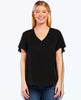 Restocked V - Neck Short Sleeve Lanelle Black - clearpathherbicide