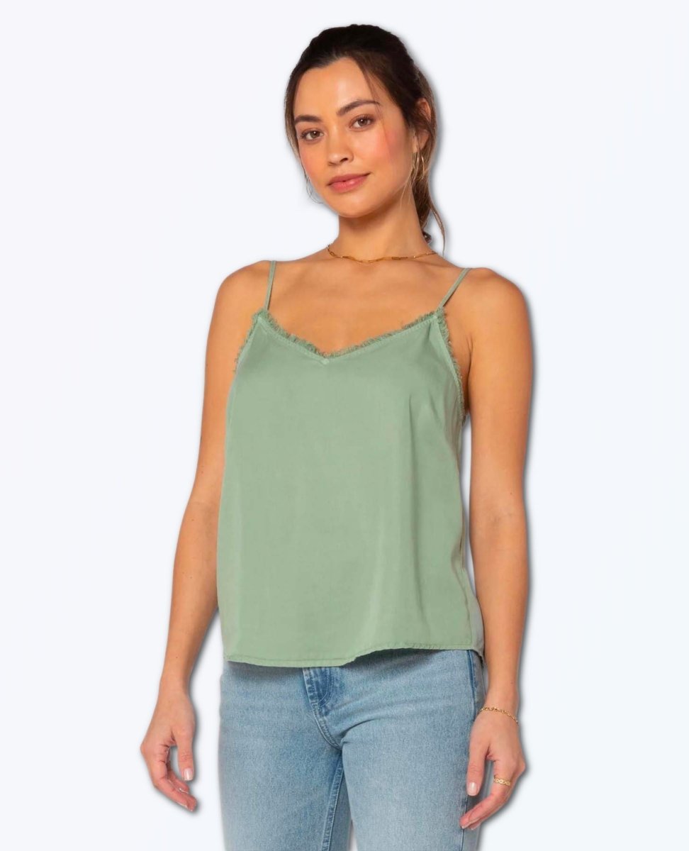 Restocked Victory Frayed Cami Sage - clearpathherbicide