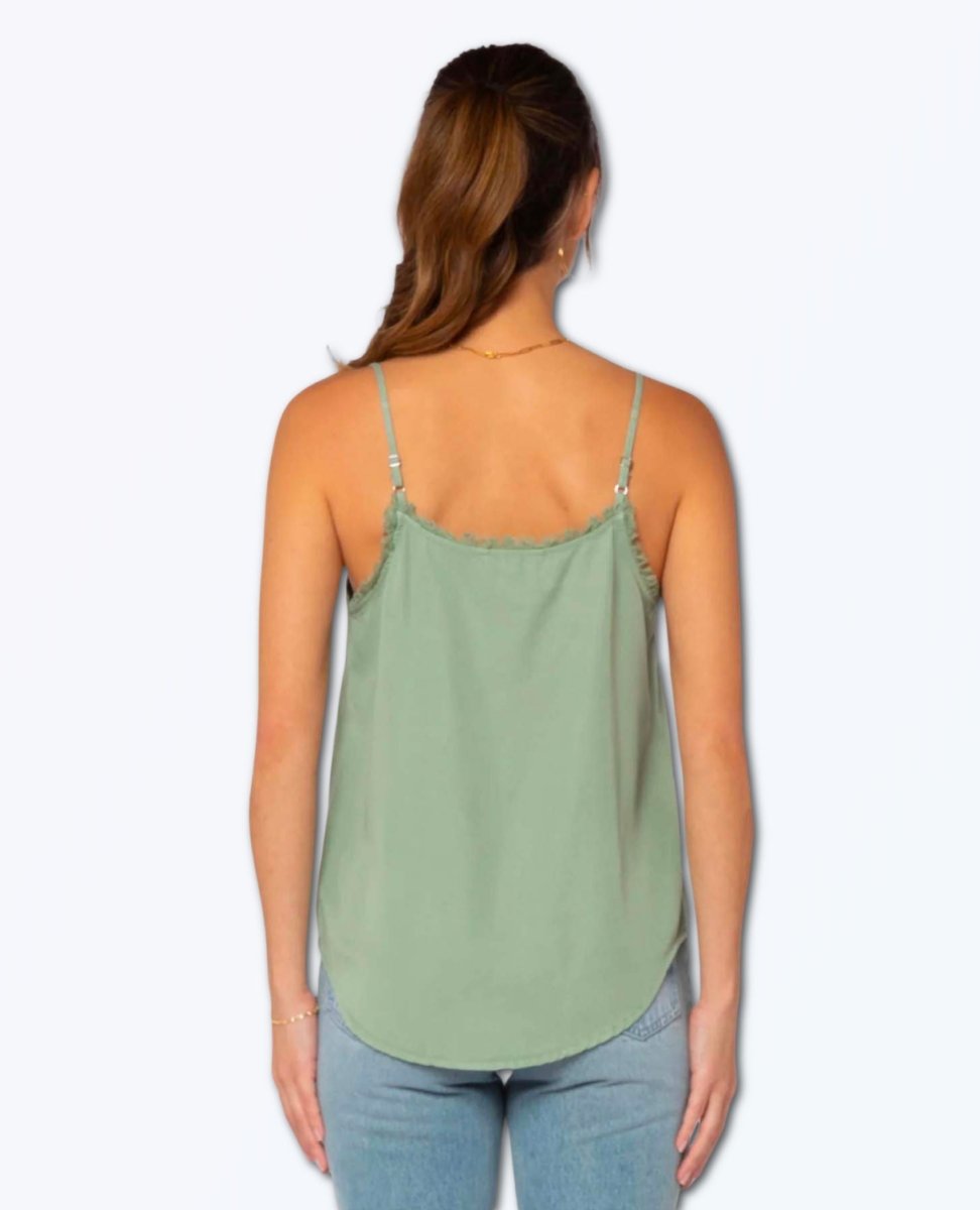 Restocked Victory Frayed Cami Sage - miamidrugpossession