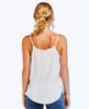 Restocked Victory Frayed Cami White - miamidrugpossession