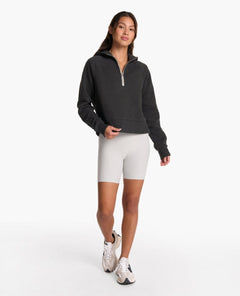 Restore Half Zip Hoodie Washed Black - clearpathherbicide