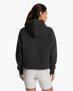 Restore Half Zip Hoodie Washed Black - clearpathherbicide