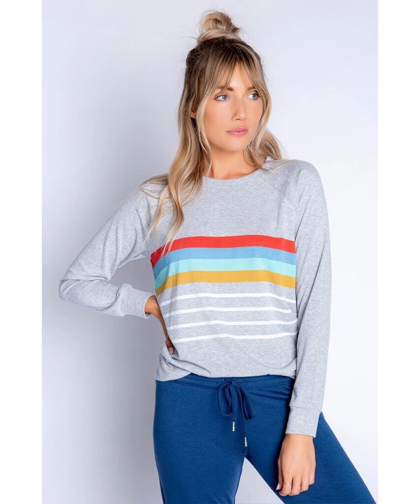 Retro Long Sleeve Stripe Top - clearpathherbicide