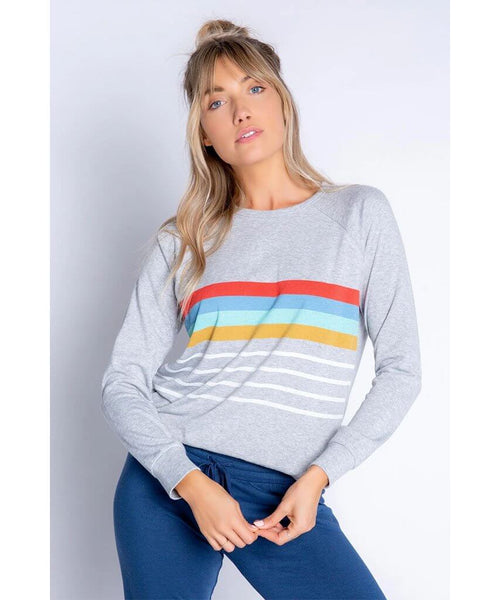 Retro Long Sleeve Stripe Top - clearpathherbicide