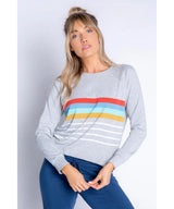 Retro Long Sleeve Stripe Top - miamidrugpossession