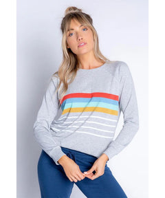 Retro Long Sleeve Stripe Top - clearpathherbicide