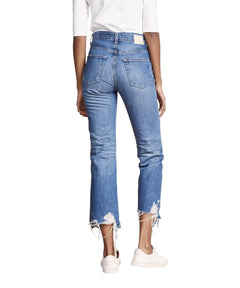 Rhett High Waisted Distressed, 21 Years City Blue - clearpathherbicide