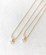 Rhinestone Charm Necklace Ivory - miamidrugpossession