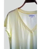 Rib Neck V - Tee Lemon Pop - miamidrugpossession