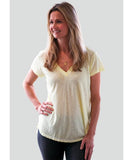 Rib Neck V - Tee Lemon Pop - miamidrugpossession