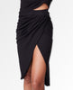 Rib Shirred Skirt Black - clearpathherbicide