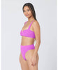 Ribbed Lee Lee Bikini Top Pitaya - PINK ARROWS