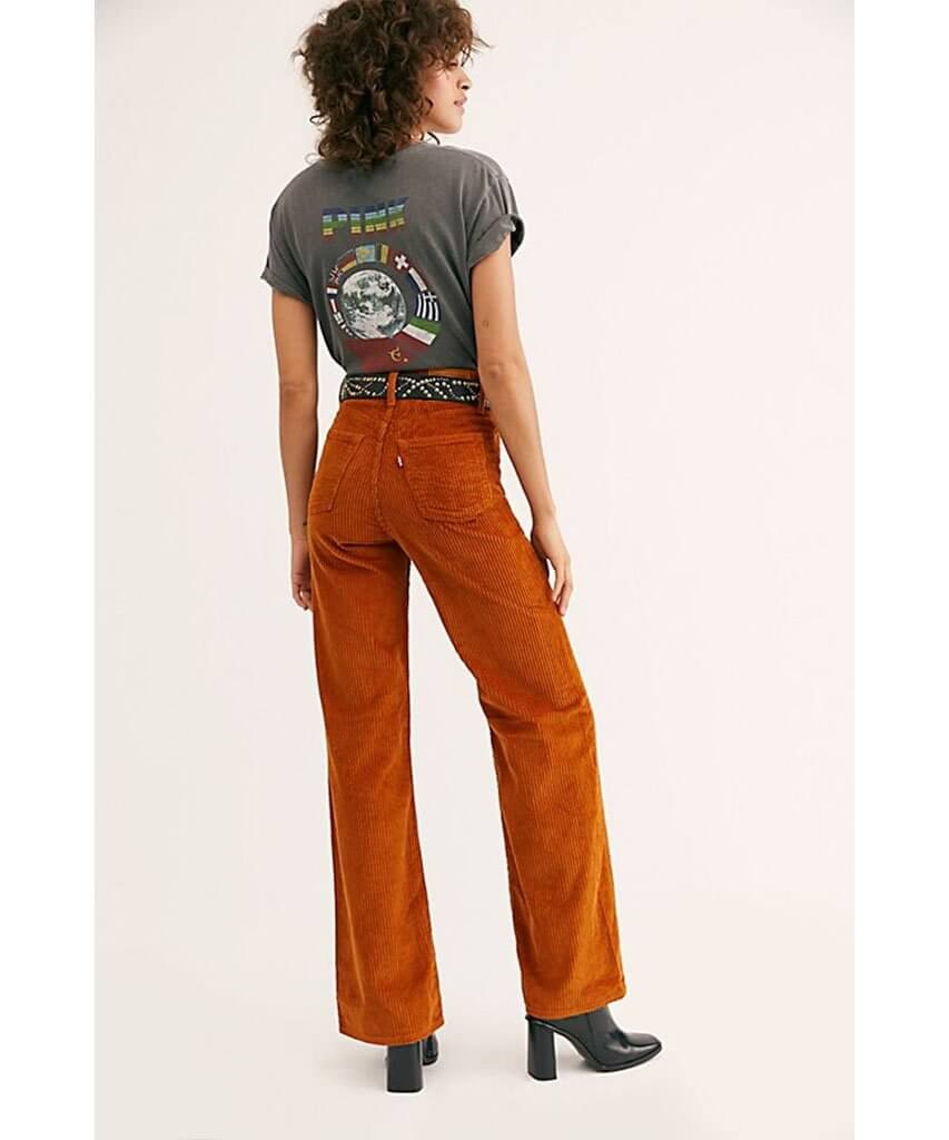 Ribcage Cord Wide - Leg Pants Caramel - clearpathherbicide