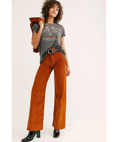 Ribcage Cord Wide - Leg Pants Caramel - clearpathherbicide