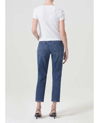 Riley Crop Jeans in Control - PINK ARROWS