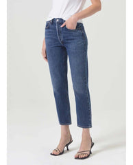 Riley Crop Jeans in Control - PINK ARROWS