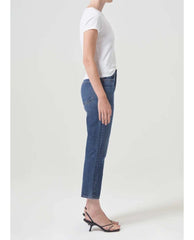 Riley Crop Jeans in Control - PINK ARROWS