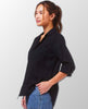 Riley Frayed Hem Shirt Black - clearpathherbicide