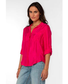 Riley Frayed Hem Shirt Pink - clearpathherbicide