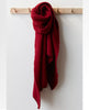 Ripple Recycled Blend Blanket Scarf Garnet - miamidrugpossession