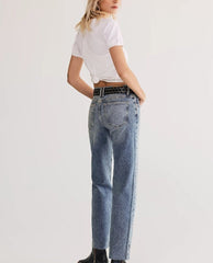 Risk Taker Mid - Rise Jeans Mantra - PINK ARROWS