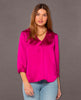 Robyn 3/4 Sleeve Blouse Bright Fuchsia - clearpathherbicide