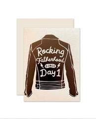 Rocking Fatherhood Card - PINK ARROWS