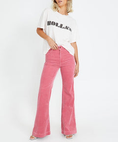 Rolla's Logo Tee Soft Pink - miamidrugpossession