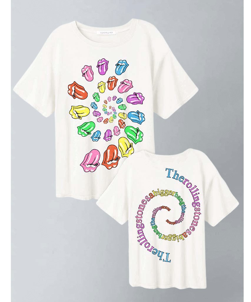 Rolling Stone Spiral Boyfriend Tee - miamidrugpossession