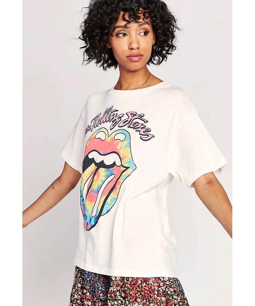 Rolling Stones Tie Die Tongue Tee - clearpathherbicide