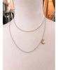 Rosary Necklace Moon Rose Gold 17" - clearpathherbicide